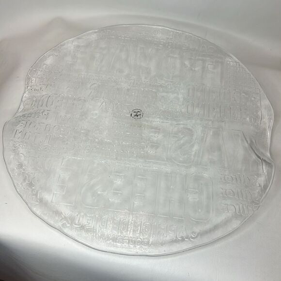 Chartecurie Tray 11 1/2 Serving Cutting Platter Saucers 7 1/4 In Embossed Italy - Picture 5 of 8